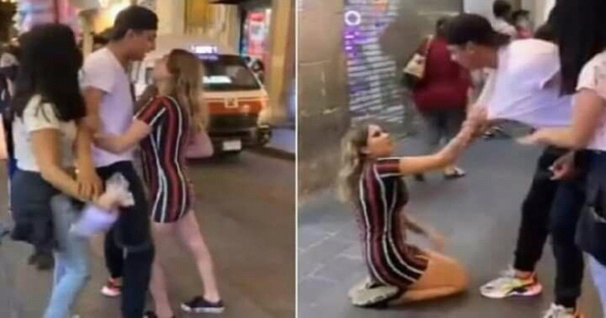 Depois de se humilhar para voltar com o ex no meio da rua, a garota ganha um; "Eu não te quero mais" 32 451112jkj