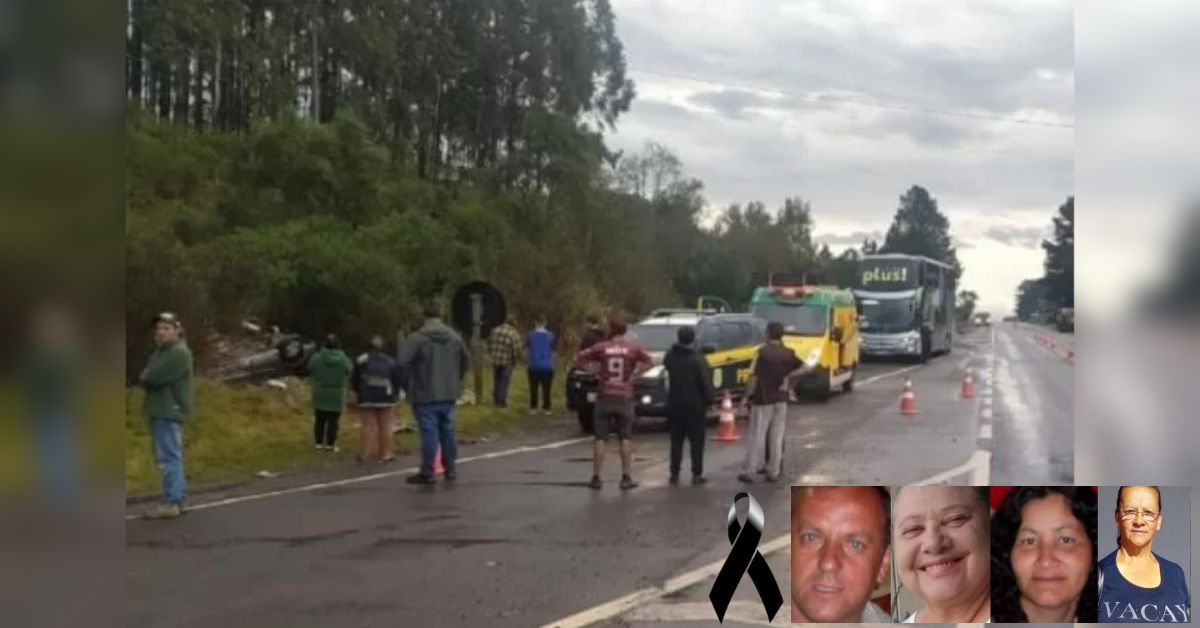 Quem são as quatro vítimas fatais do acidente na Serra de SC, eles voltavam de um enterro familiar 31 FN+