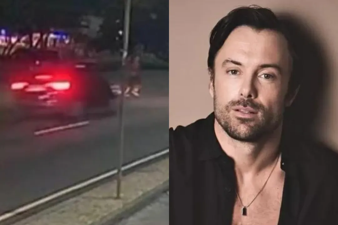 Kayky Brito quase foi atropelado por outro carro antes de acidente, mostra  câmera de segurança