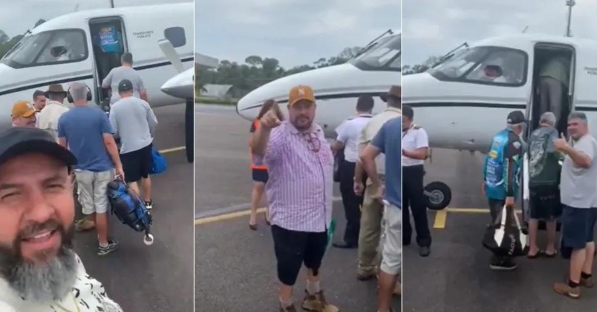 Vídeos gravados antes da tragédia mostram pescadores embarcando em avião que matou 14 no AM 31 FN+