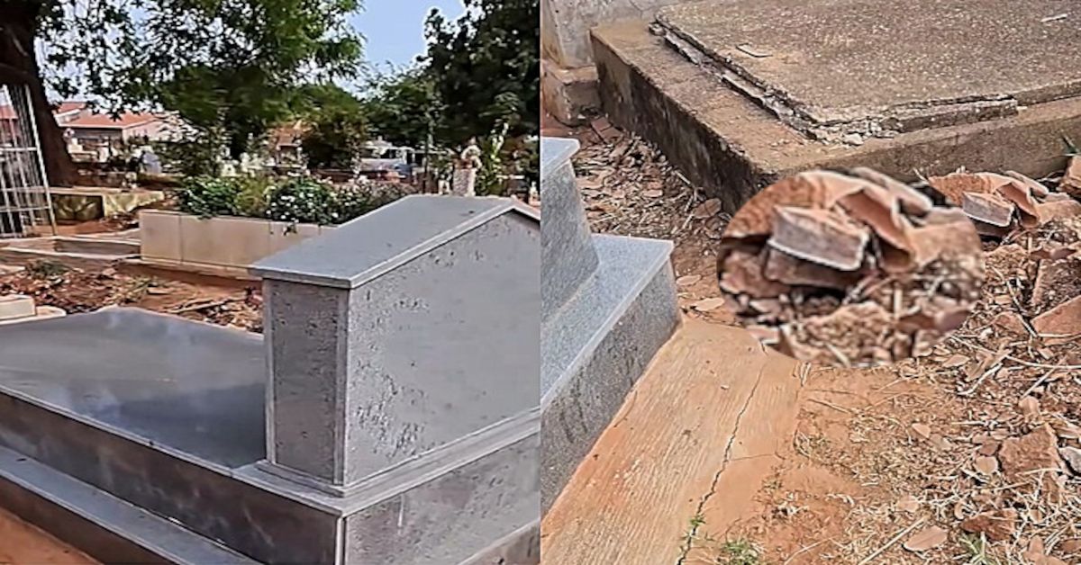 Homem vai visitar o túmulo da sua mãe e fica atônito com o que encontra no local 34 FN+