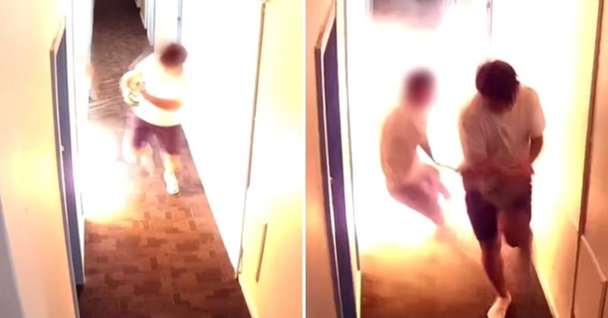 Câmera de segurança mostra momento em que jovens escapam de explosão por detalhe; video 31 FN+
