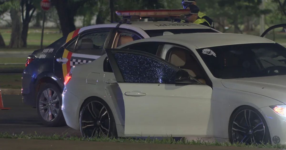 PM atira em carro de luxo que fugiu de blitz e provoca uma tragédia no DF 31 FN+