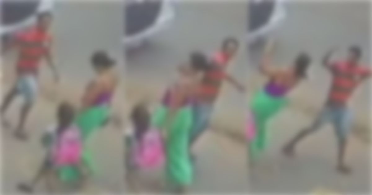 Vídeo flagra mulher levando um soco no rosto por homem desconhecido enquanto caminhava ao lado da filha 31 FN+