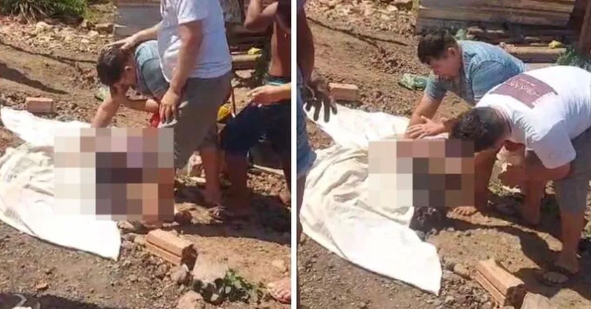Vídeo flagra pai chorando e cantando diante do corpo de seu filho sem vida; imagens causam comoção 31 FN+