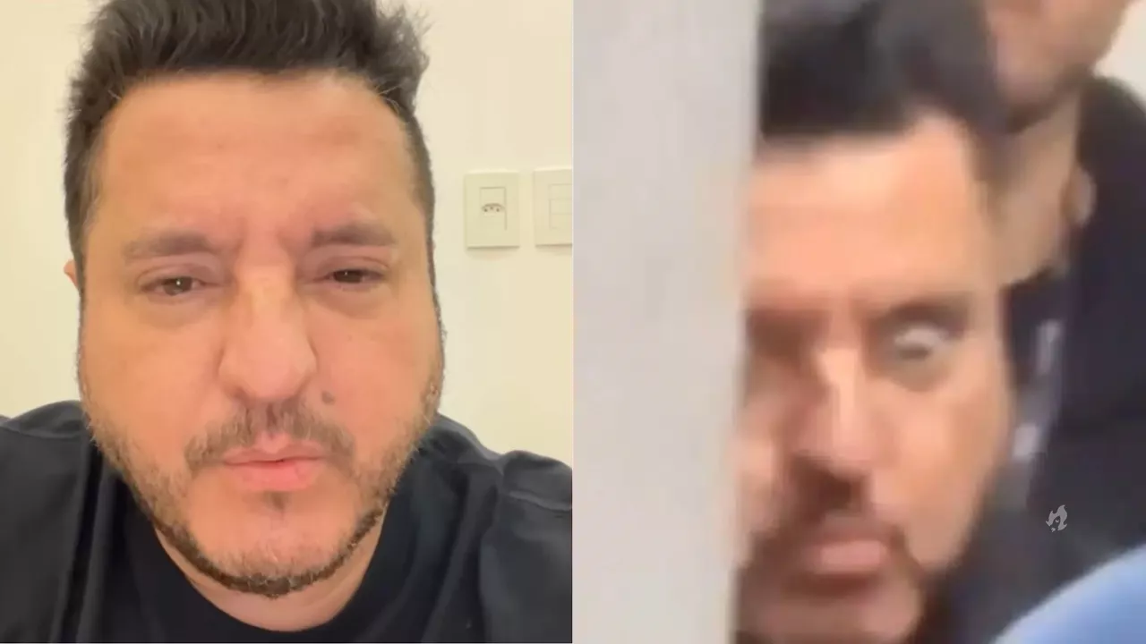 Internautas acusam cantor Bruno de entrar drogado em show.webp