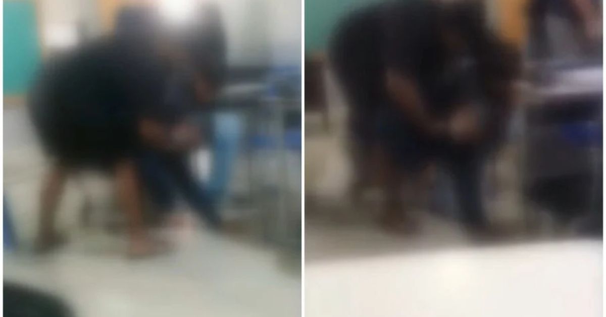 aluno aplica mata-leão em professor dentro de sala de aula no Paraná 31 FN+