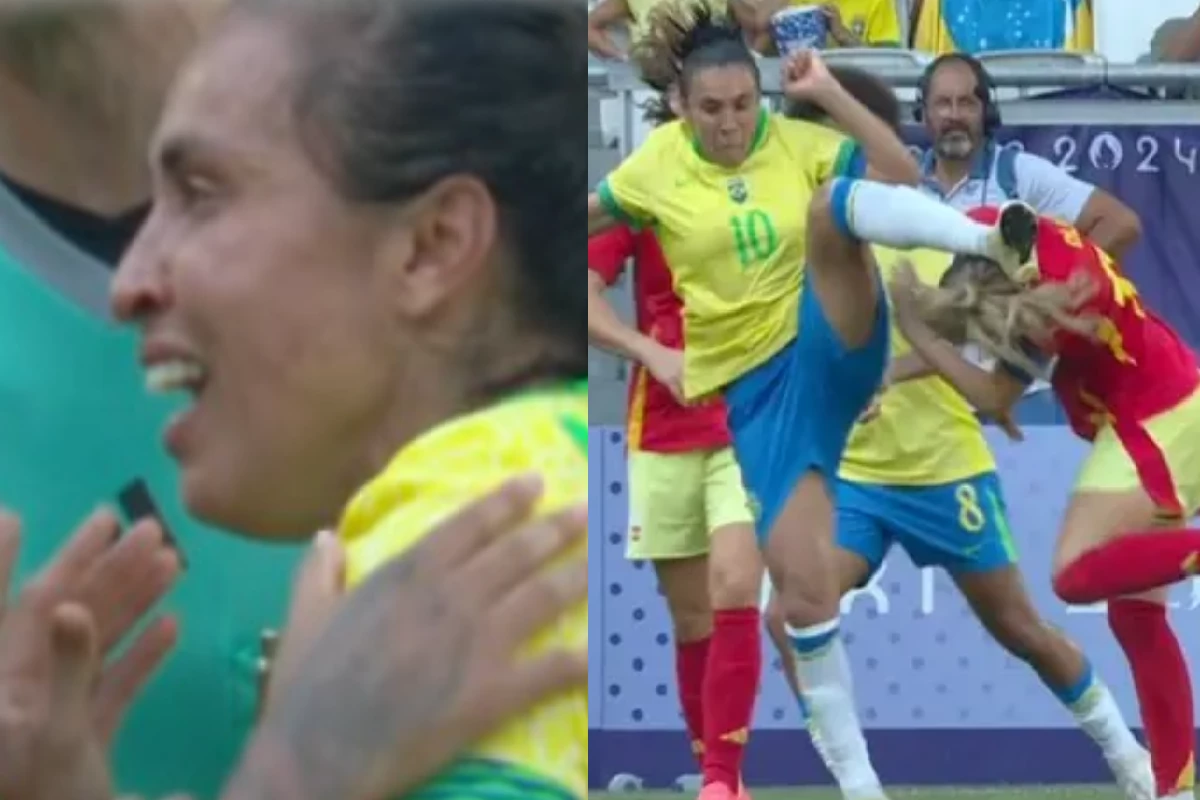 Marta é expulsa de jogo nas Olimpíadas de Paris e sai chorando de campo: ‘ela não merece isso’ 31 1News Brasil