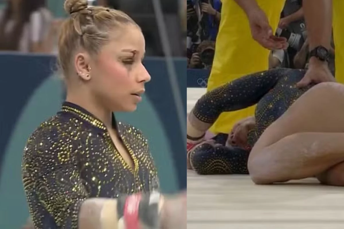 Nas Olimpíadas, Flávia Saraiva se machuca e é atendida antes da apresentação na ginástica 31 1News Brasil