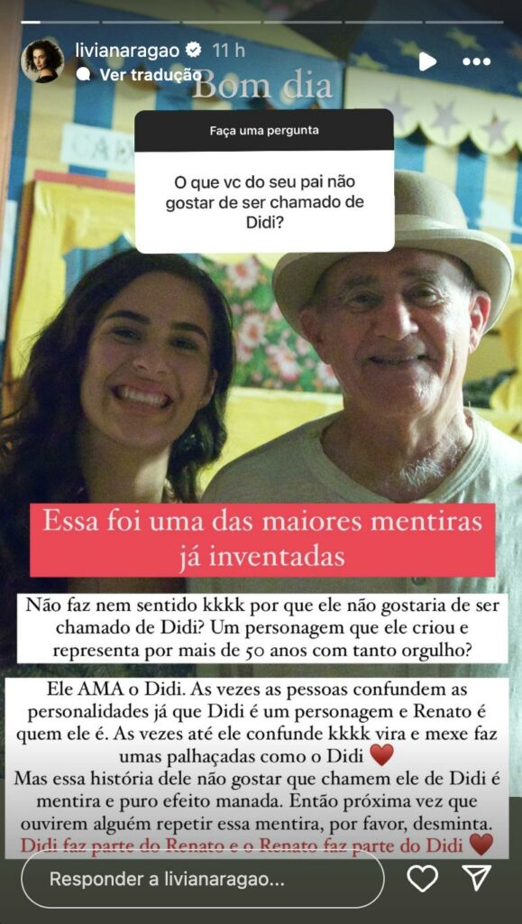 Filha de Renato Aragão dá fim em ‘maior mentira’ sobre o pai: “As pessoas confundem” 35 1722874656 761 Filha de Renato Aragao da fim em ‘maior mentira sobre