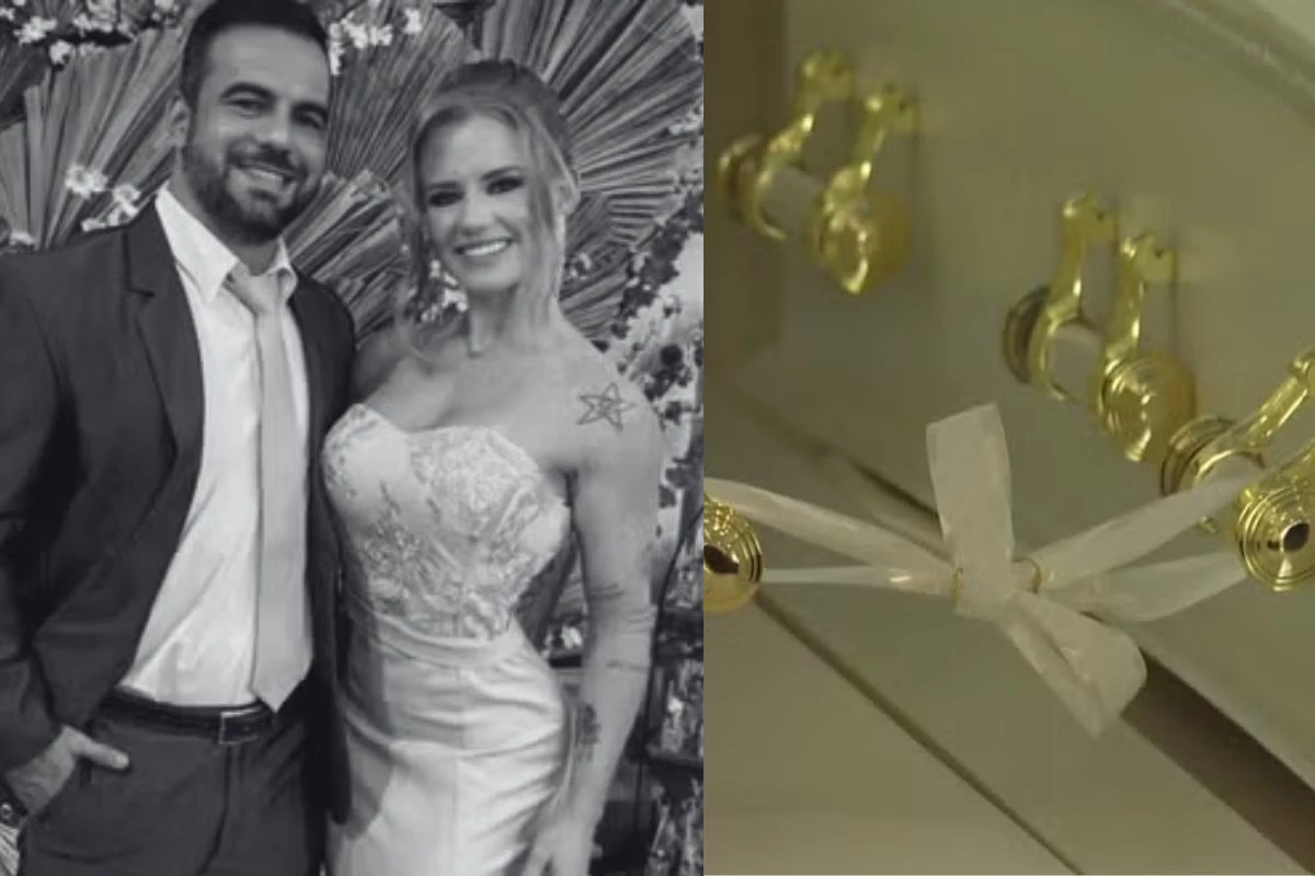 Casal vítima de queda de avião em Vinhedo tem caixões unidos por fita branca com alianças 31 1News Brasil