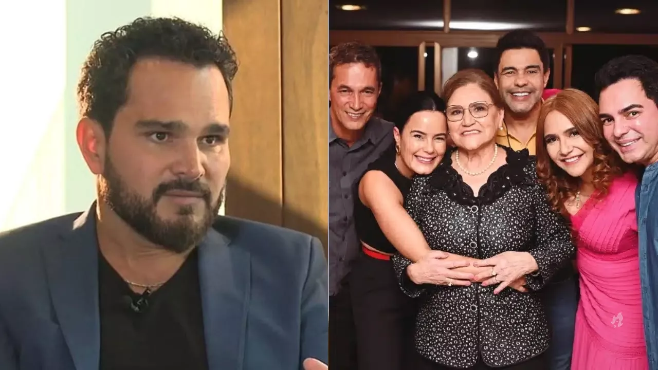 Ausencia de Luciano Camargo em festa da mae da.webp