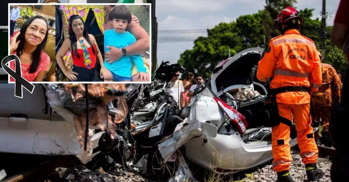 Mãe, irmã e filho de 6 anos de motorista morrem em gravíssimo acidente entre carro e VLT; imagens são desesperadoras 31 Mae irma e filho de 6 anos de motorista morrem.jpg