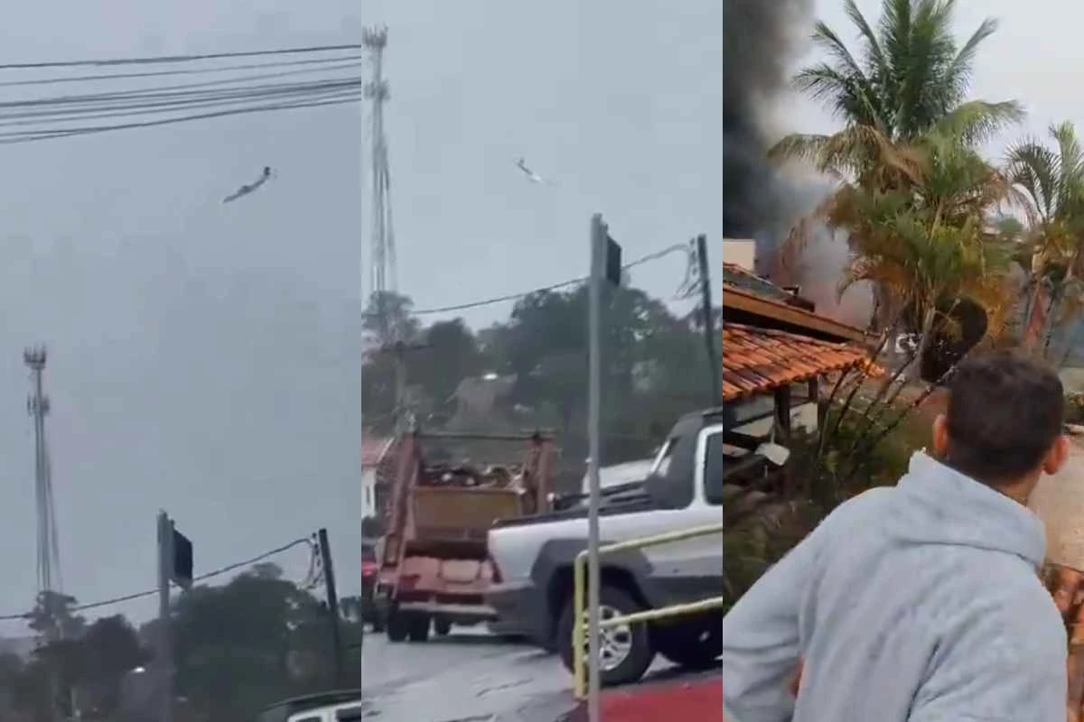 Vídeo mostra o momento da queda de avião em São Paulo; aeronave tinha capacidade para 68 passageiros 31 1News Brasil