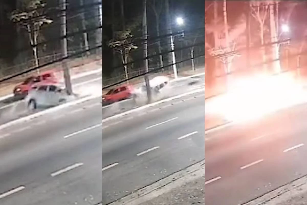Viatura com dois policiais dentro dela explode durante intensa perseguição 31 1News Brasil