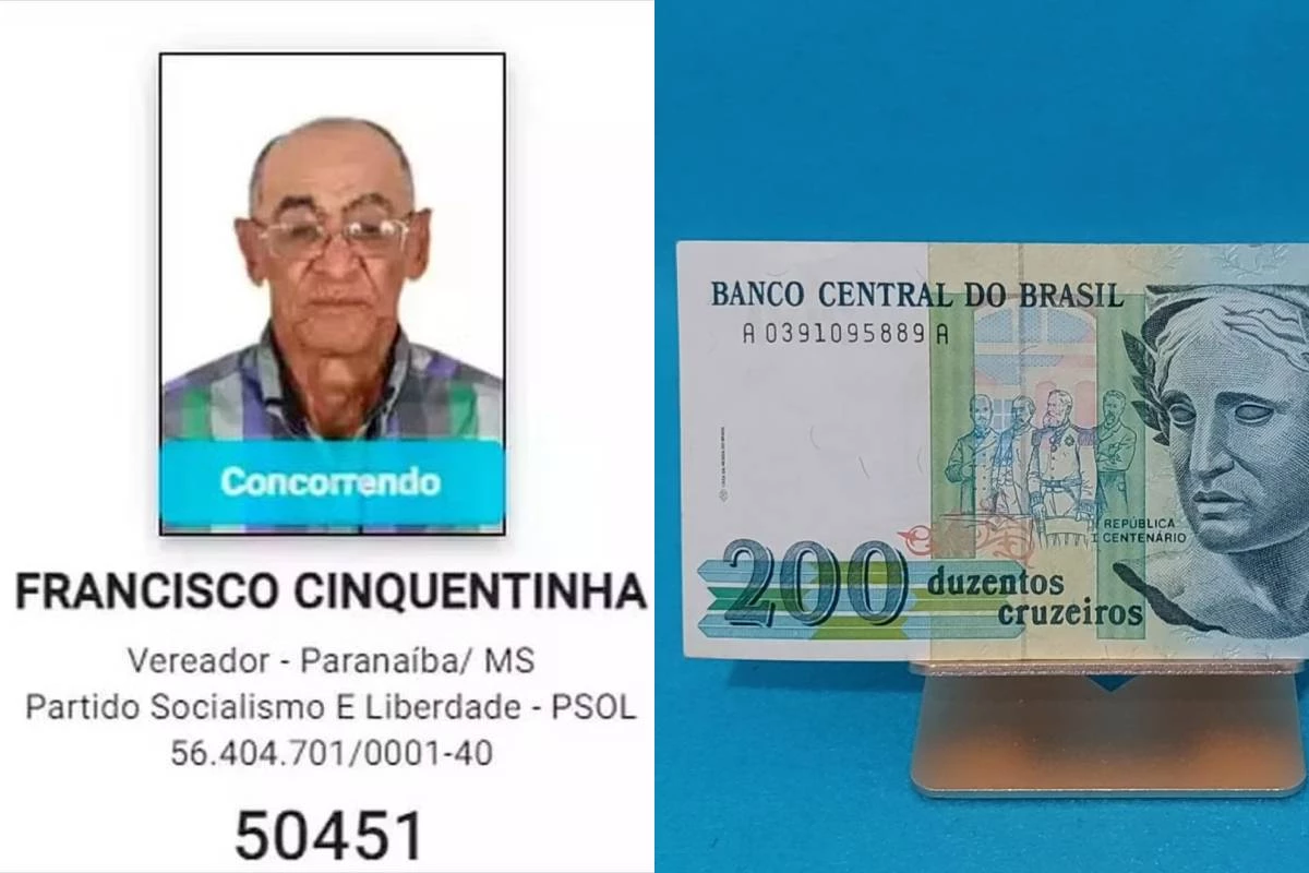 Candidato a vereador é preso com nota de 200 cruzeiros no bolso 31 1News Brasil