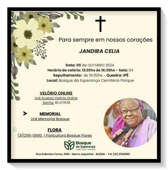 aos 85 anos falece a Rainha do samba Dona Jandira