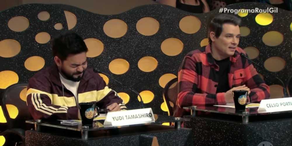 Celso Portiolli faz Yudi chorar ao lembrar “briga” com Silvio Santos 37 yudi tamashiro e celso portiolli.jpg