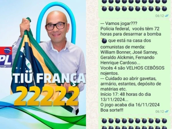 Suspeito de ser homem bomba diz que colocou explosivos na casa