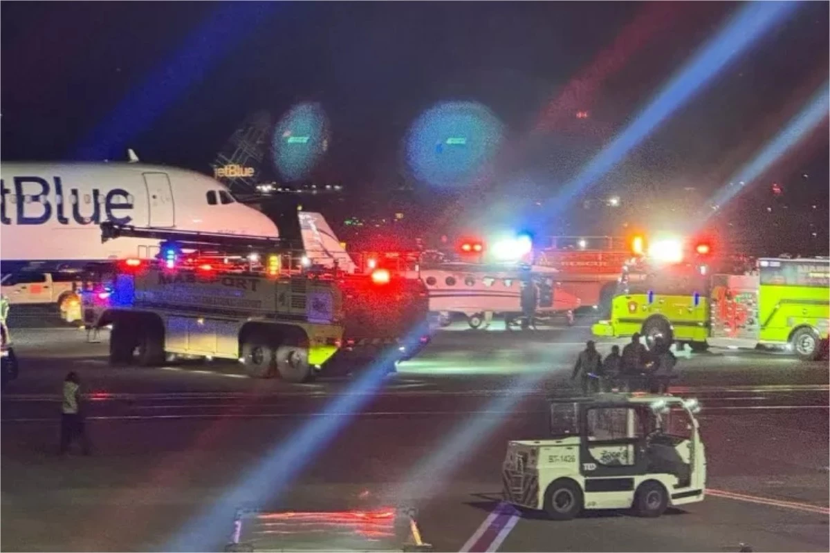 quatro aviões colidem e provocam o caos; pilotos são levados para o hospital 31 1News Brasil