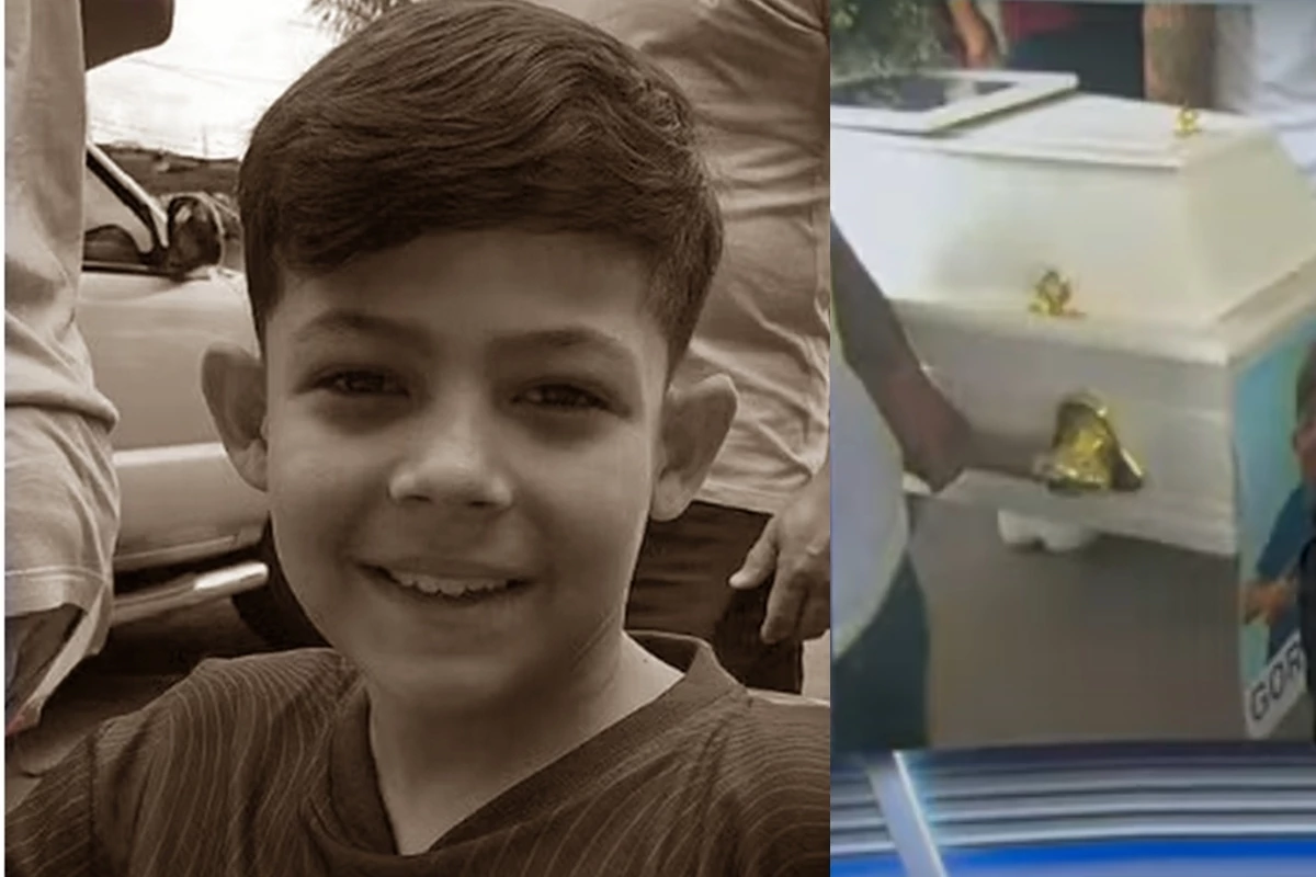 detalhe no caixão do menino morto por vizinho emociona 34 1News Brasil