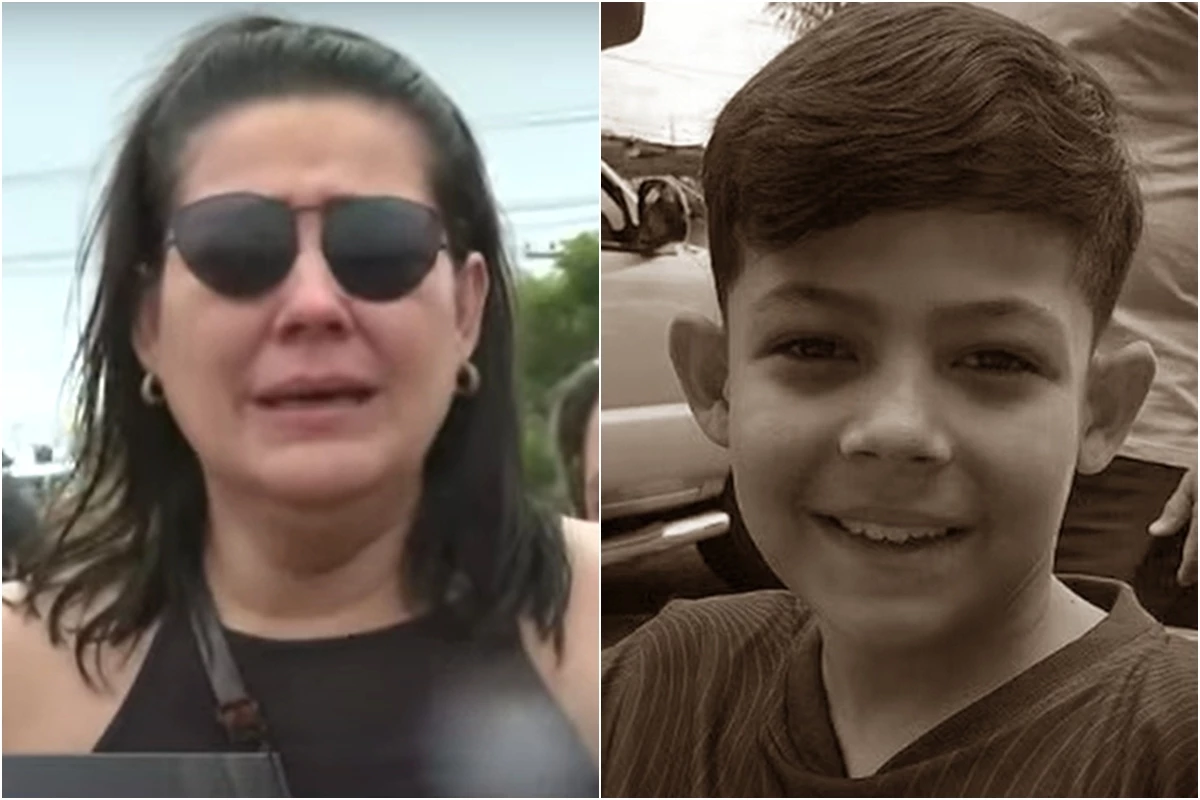 Mãe do menino Mateus Oliveira precisa ser amparada no velório do filho 34 1News Brasil