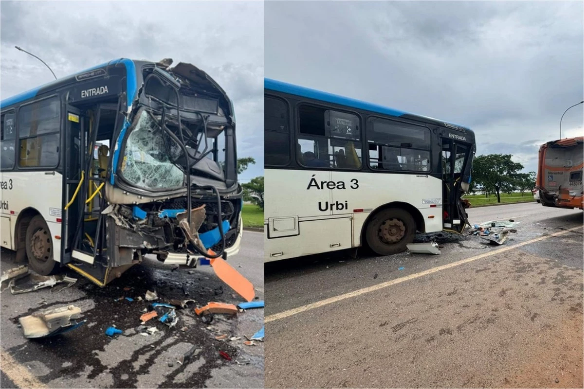 engavetamento envolvendo três ônibus deixa várias vítimas, inclusive uma criança 45 1News Brasil