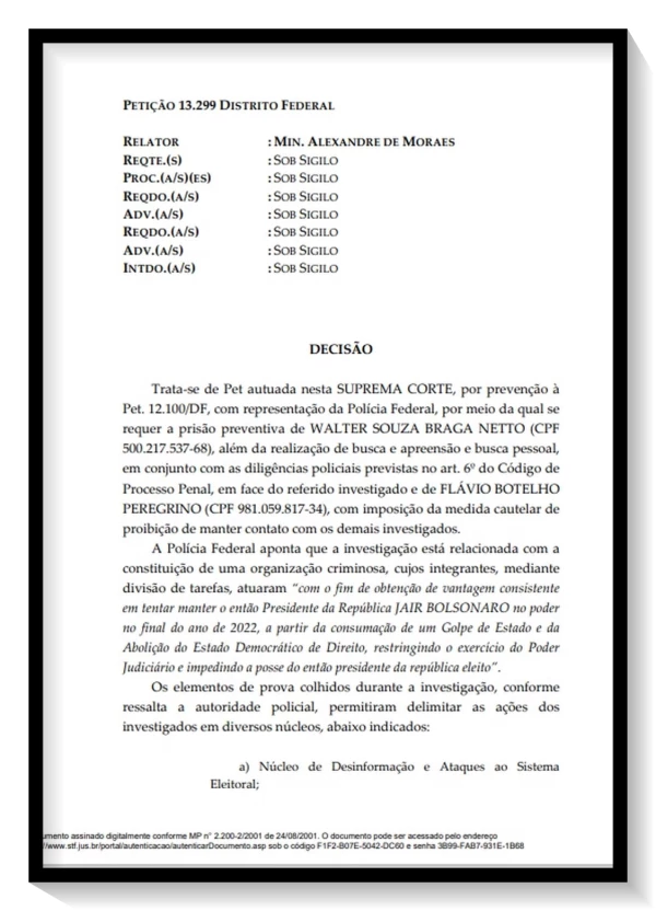 Essa foi a justificativa de Alexandre de Moraes para mandar