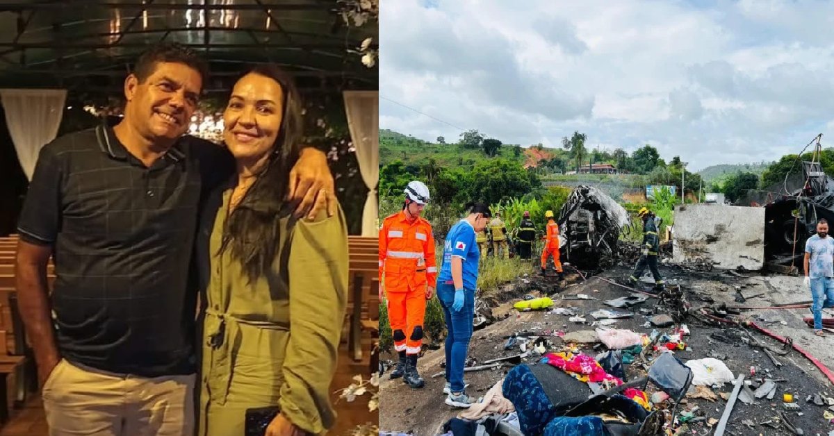 Identificado casal que morreu em grave acidente em Minas Gerais e corpos são liberados 30 FN+