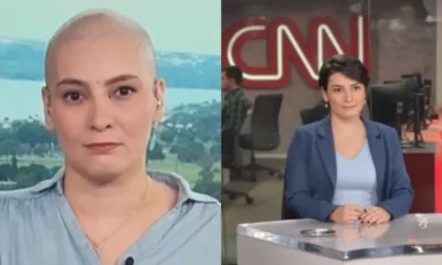 Jornalista em batalha contra o cancer surge careca na TV.webp