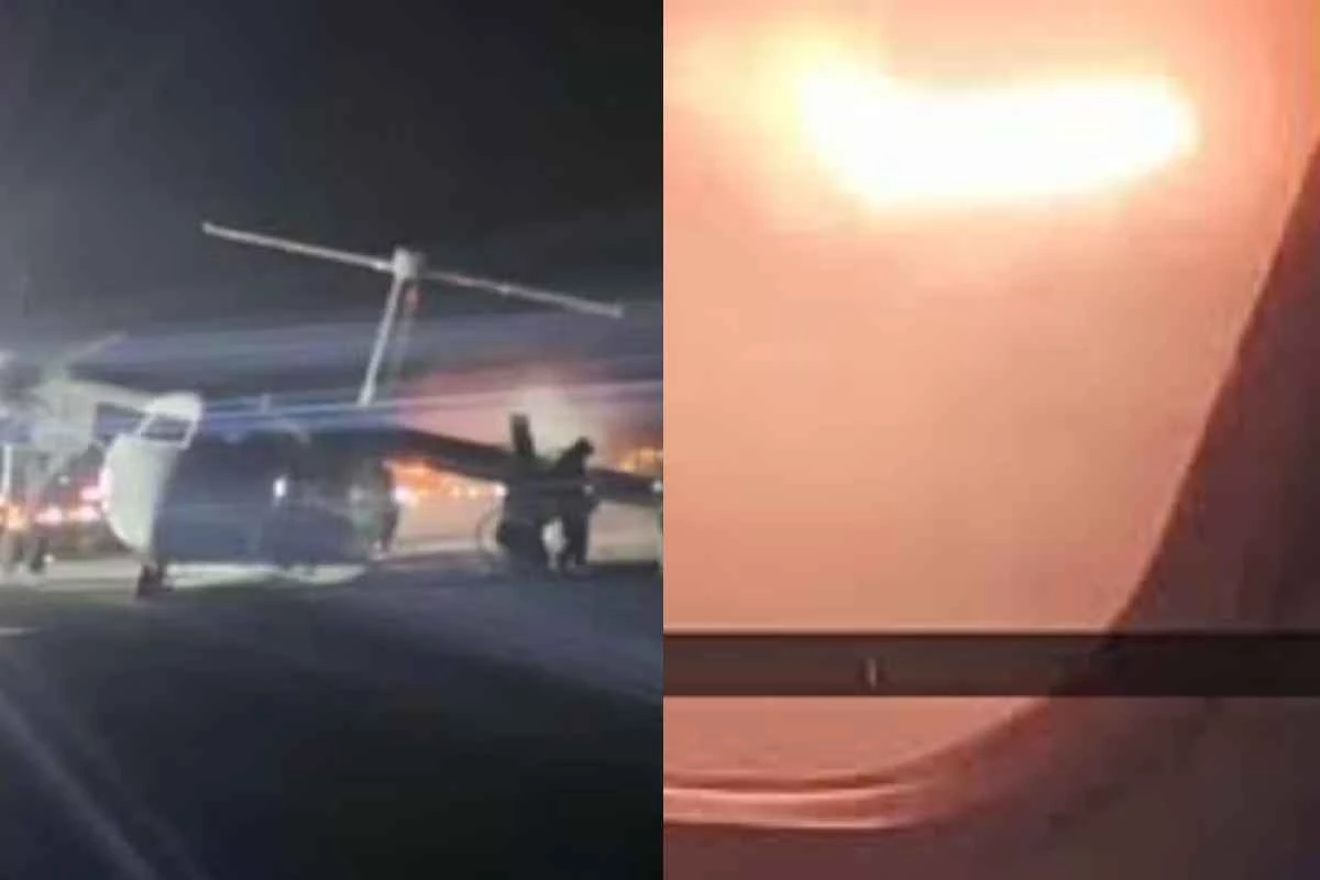 Passageiro grava vídeo do exato momento em que avião no Canadá pega fogo; 73 pessoas estavam a bordo 31 1News Brasil