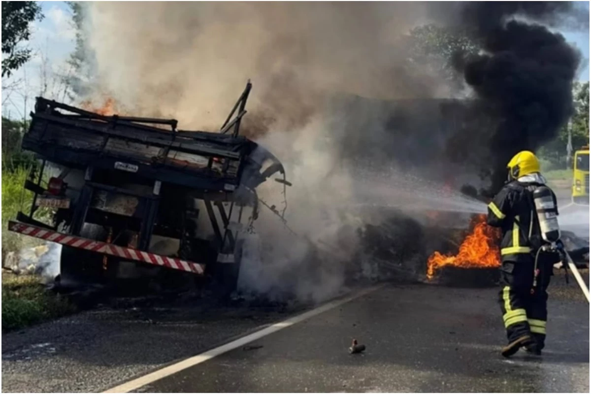 Quatro pessoas perdem a vida em acidente trágico com caminhões 31 1News Brasil