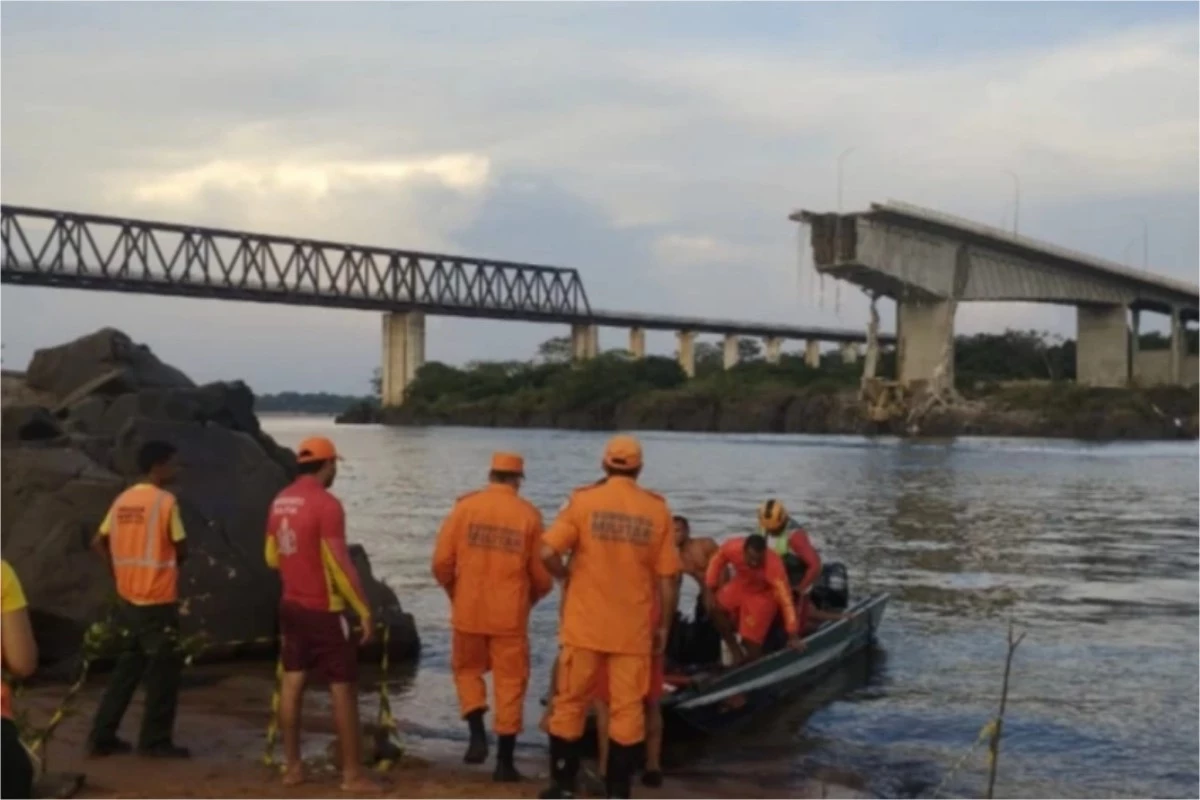 Vídeo mostra caminhões submersos após queda de ponte que liga o Maranhão ao Tocantins 31 1News Brasil