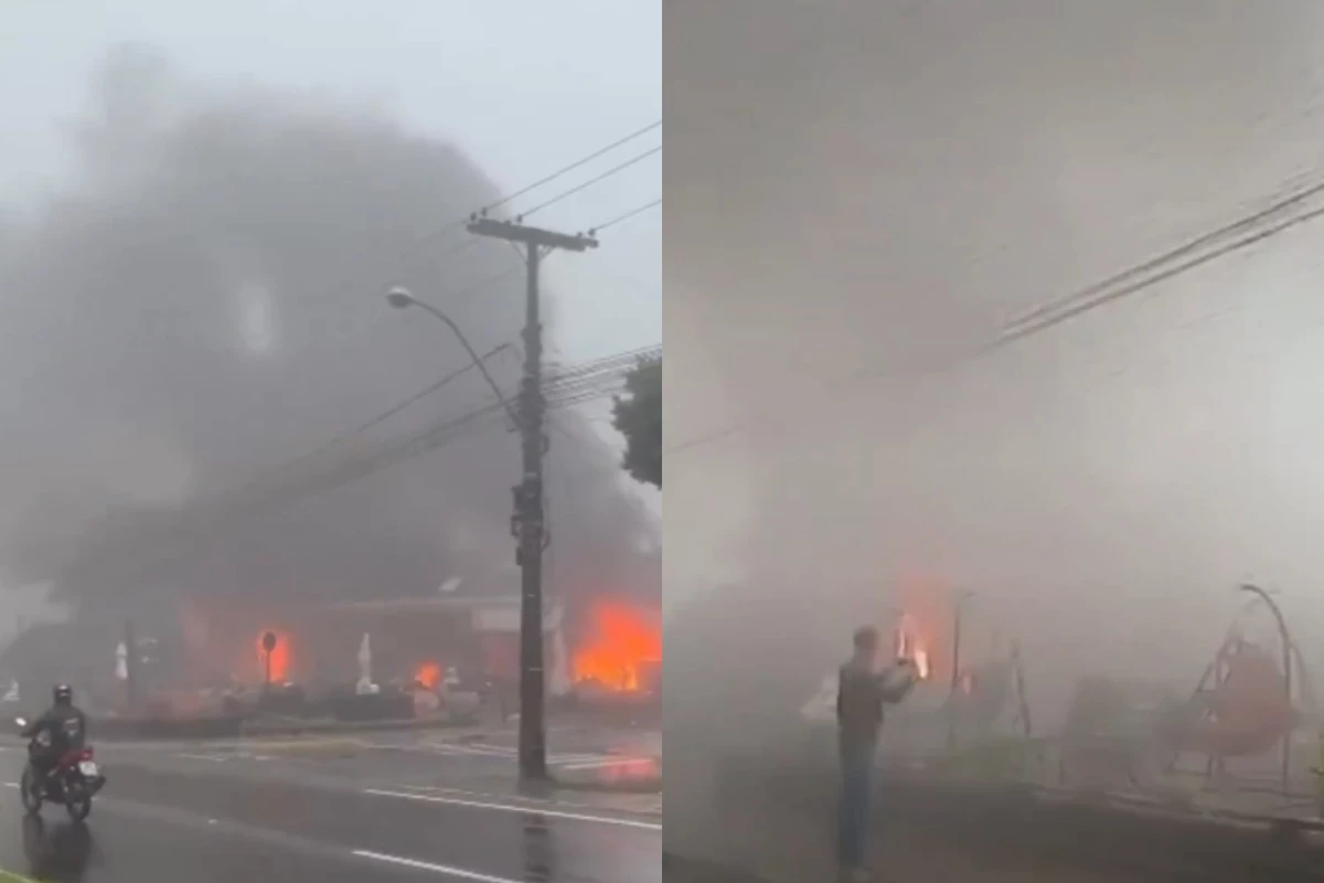 avião acaba de cair em plena avenida da cidade turística de Gramado, no Rio Grande do Sul 31 1News Brasil