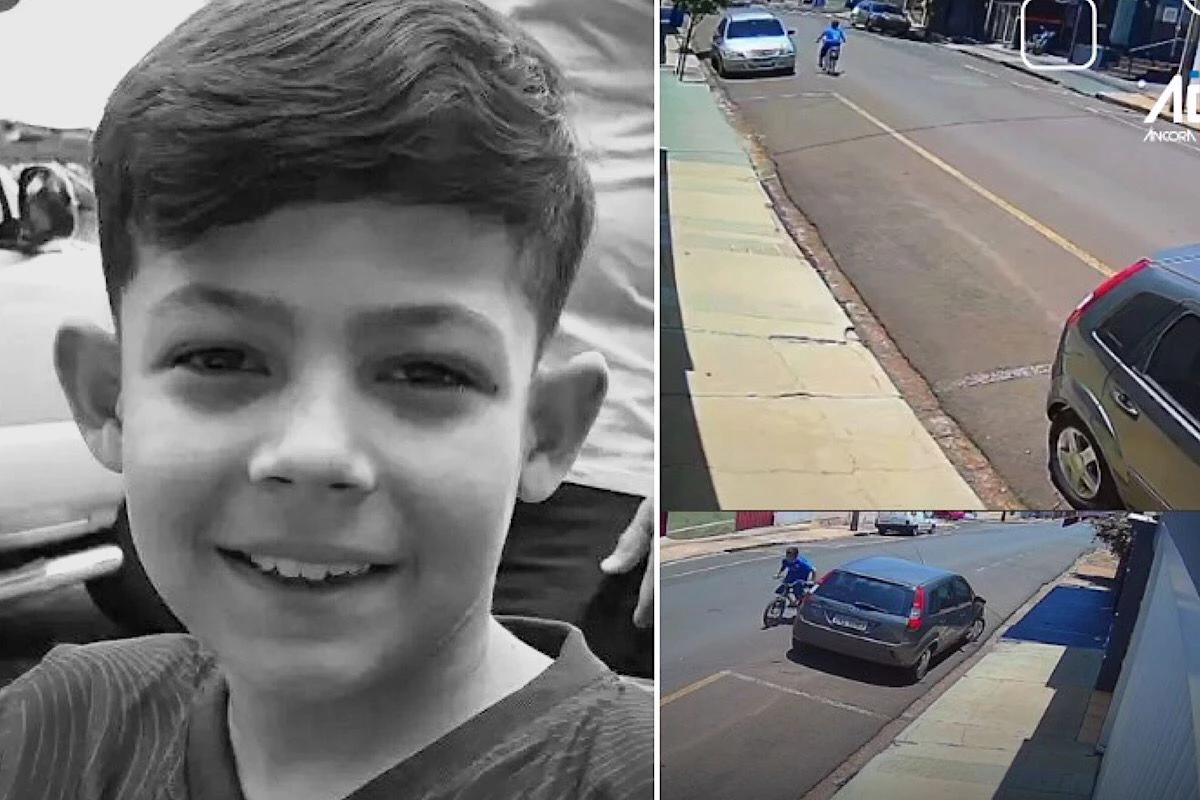 câmeras flagraram homem levando o menino na garupa de bicicleta em direção a área de mata 31 1News Brasil