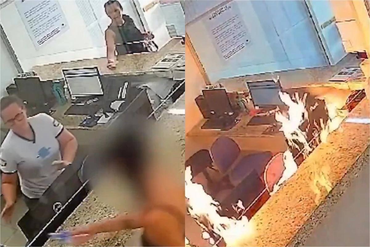 revoltada, mulher ateia fogo na recepção de Santa Casa em cidade mineira e todos ficam desesperados 31 1News Brasil