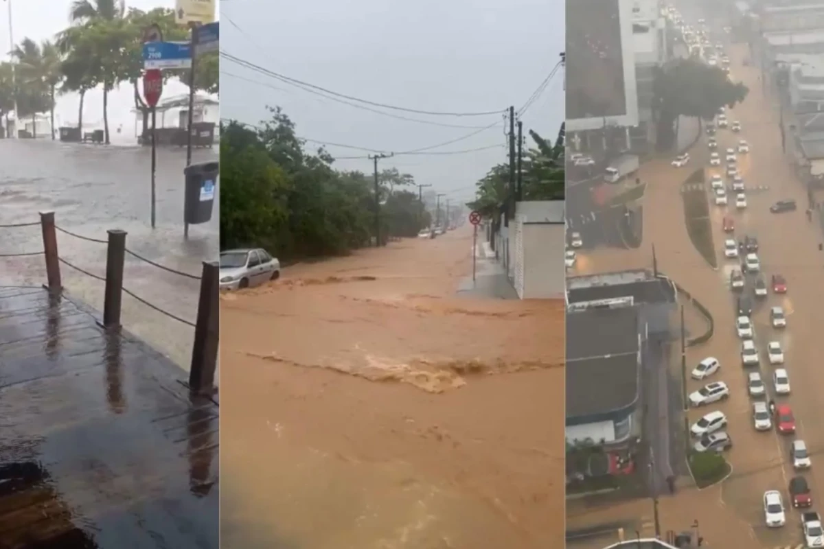 Balneário Camboriú declara emergência após tempestade; vídeo mostra pessoas com água na altura do peito 31 1News Brasil