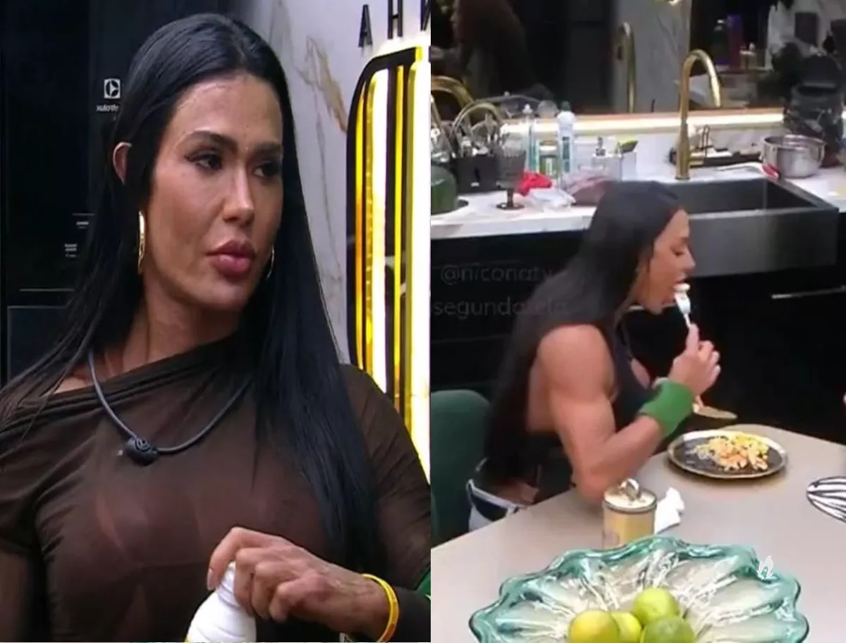 Gracyanne Barbosa come frango cru no BBB25 Conheca os.webp