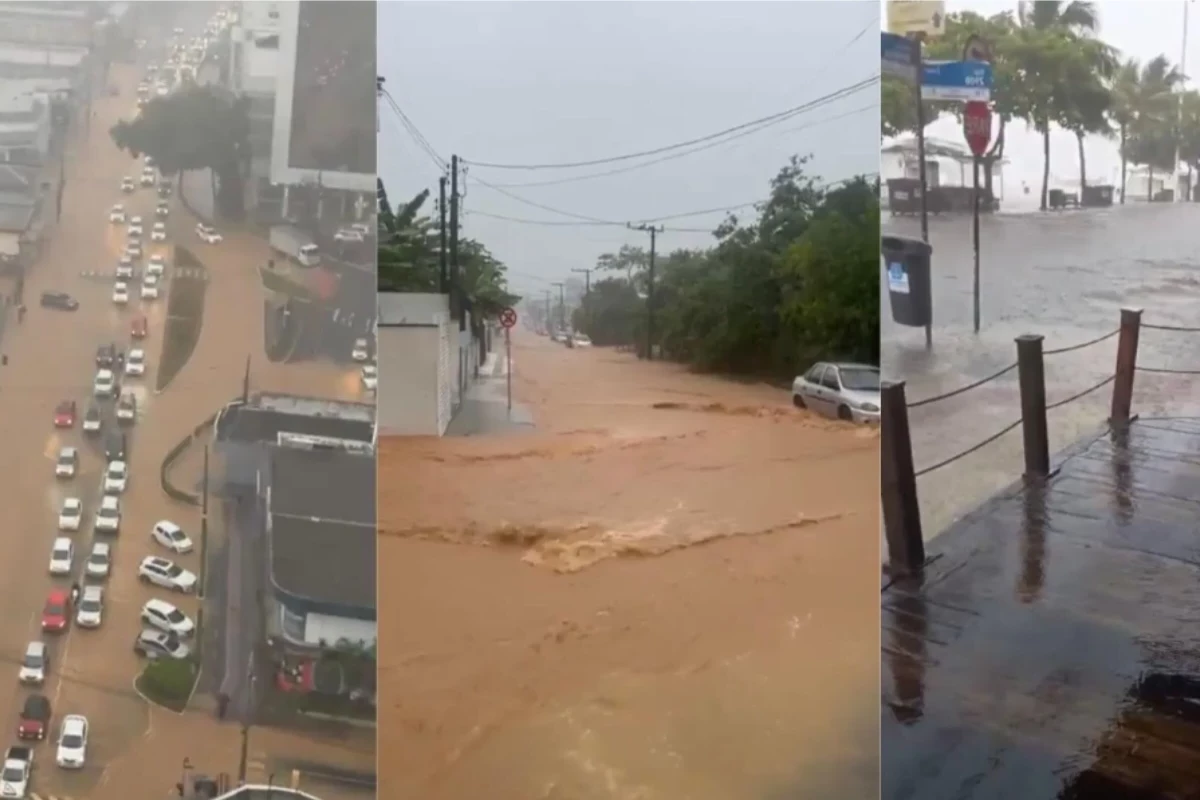 Vídeo mostra caminhão quase sendo engolido pelas águas que atingiram Balneário Camboriú após tempestade 31 1News Brasil