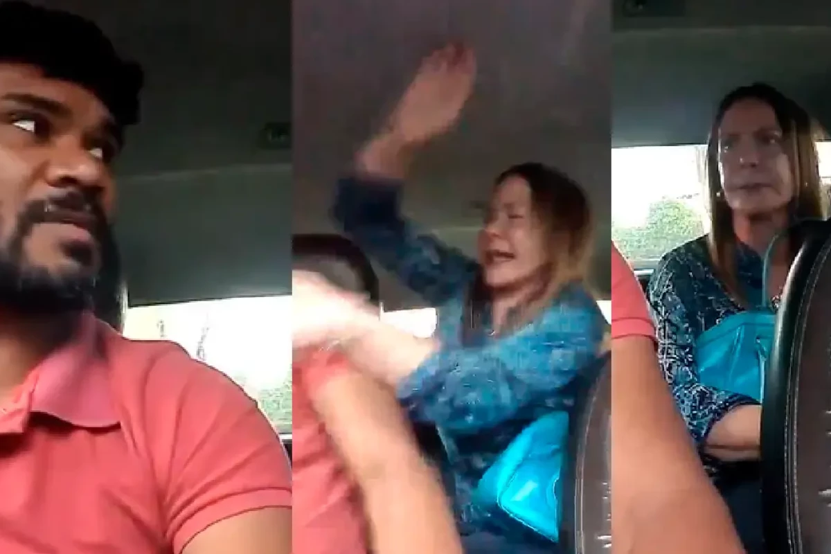 Vídeo mostra motorista de aplicativo sendo agredido com vários tapas por passageira após se negar a entrar em condomínio 31 1News Brasil