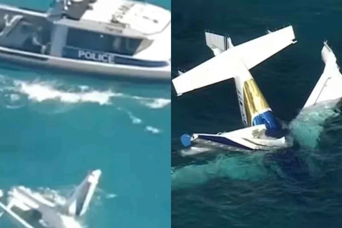 Vídeo mostra o momento exato em que hidroavião cai em alto-mar e afunda; óbitos foram confirmados 31 1News Brasil