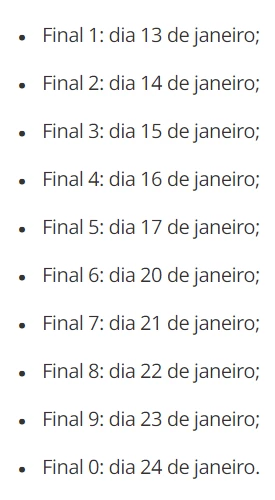 calendario completo de pagamentos e prazos