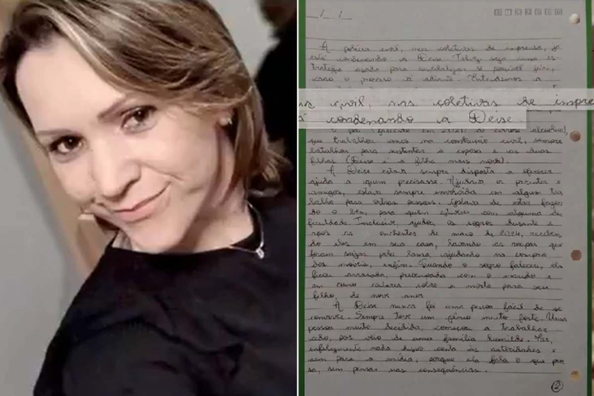 carta escrita pela irmã da suspeita de envenenar bolo é exposta no Fantástico 31 1News Brasil