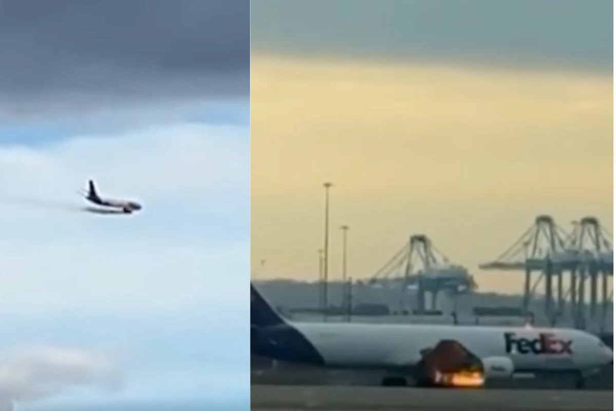Avião faz pouso de emergência após colisão; motor da aeronave estava pegando fogo 31 1News Brasil