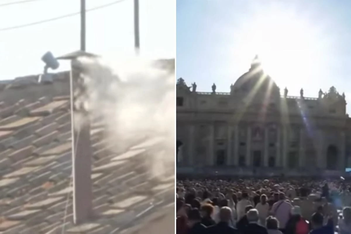 Conclave chega ao fim e vídeo mostra o momento em que fumaça branca é liberada; novo papa foi escolhido 31 1News Brasil