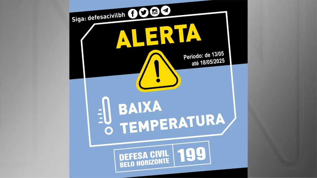 Defesa Civil emite alerta de baixas temperaturas para Belo.webp