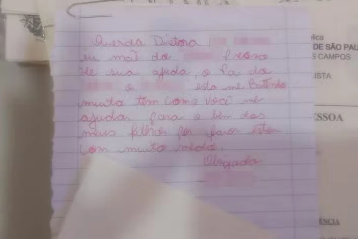 Mulher é salva após mandar bilhete secreto para a escola do filho: 'está me batendo muito' 31 1News Brasil