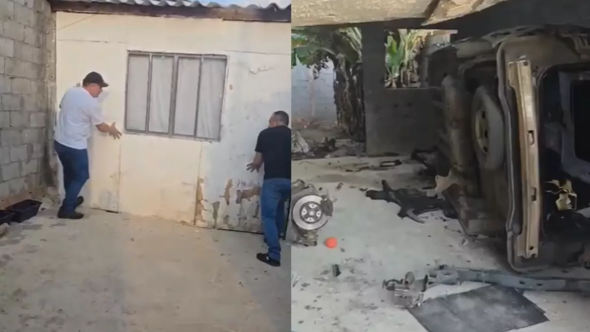 Policiais encontram desmanche escondido por parede falsa em SP.webp