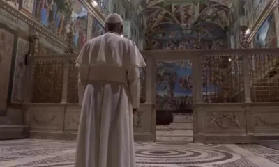 papa Leao XIV visita Capela Sistina local onde aconteceu conclave.webp