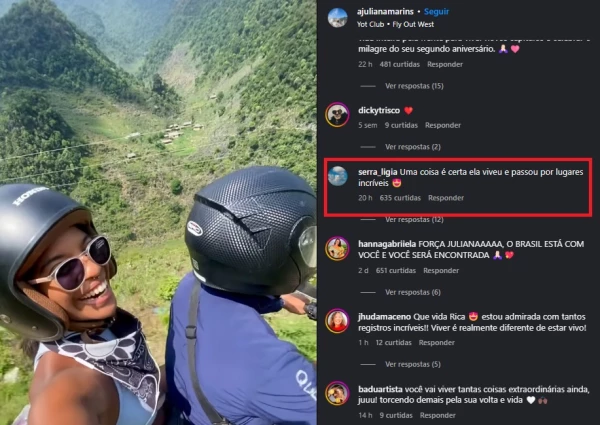 Esse e o ultimo video postado por Juliana Marins dias